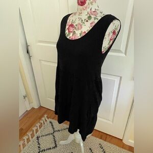 Mango black cotton A line casual dress XL